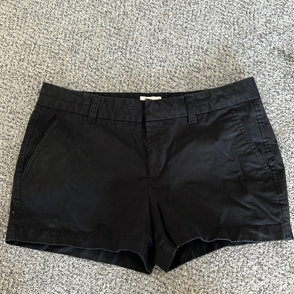 Black cotton shorts with pockets like new